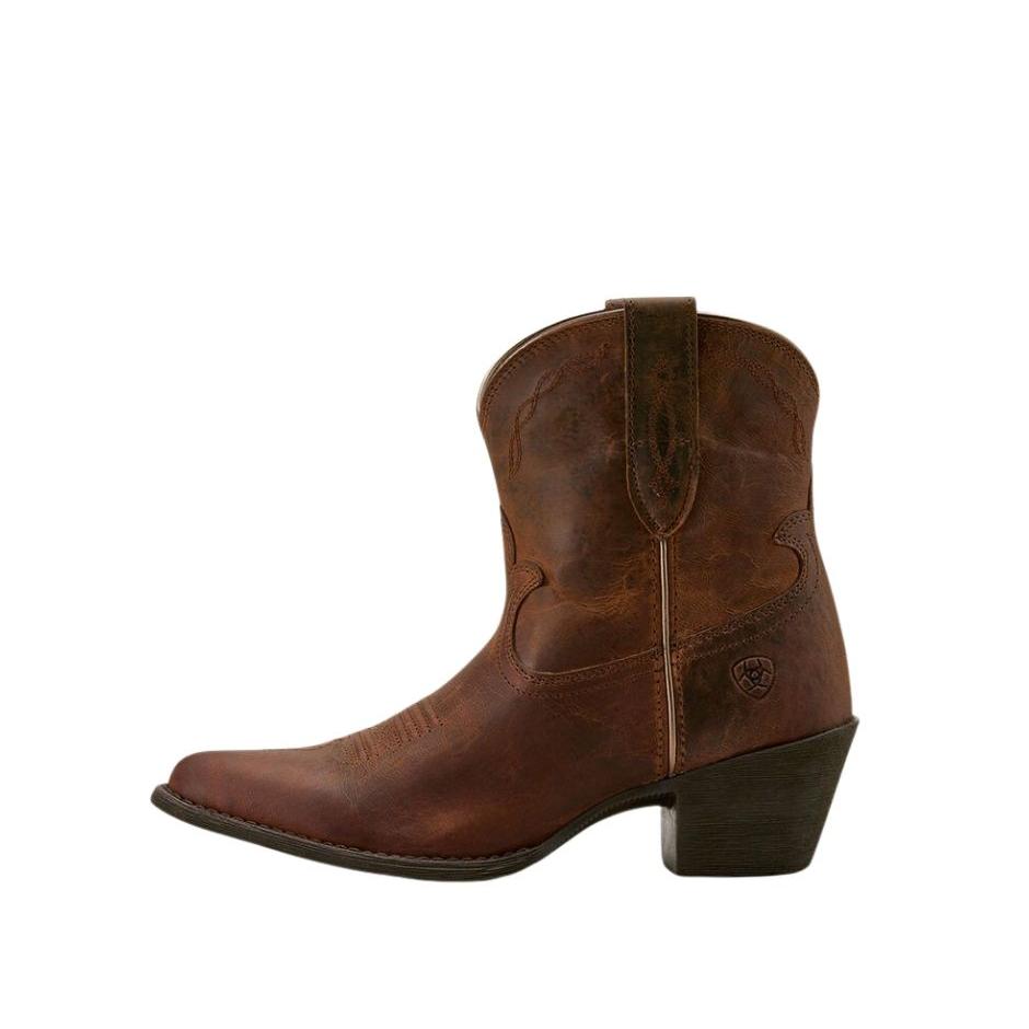 Ariat Women's Maggie J Toe Western Boot- Sassy Brown