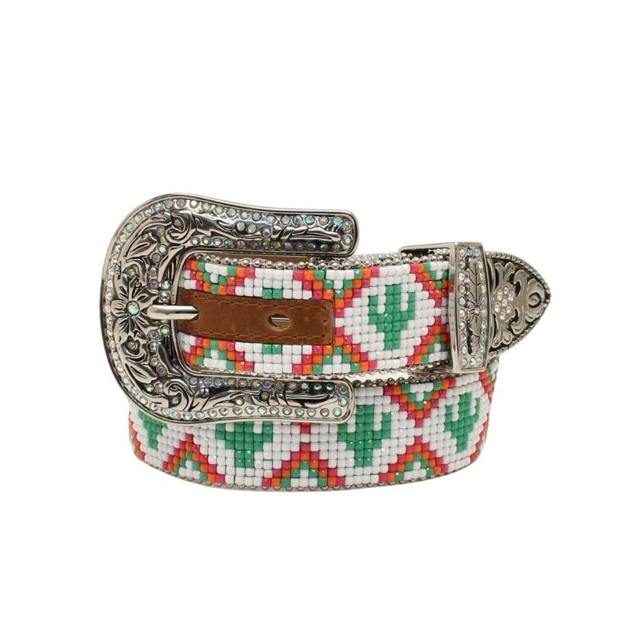 Angel Ranch Girl's Cactus Buds Belt - Multi