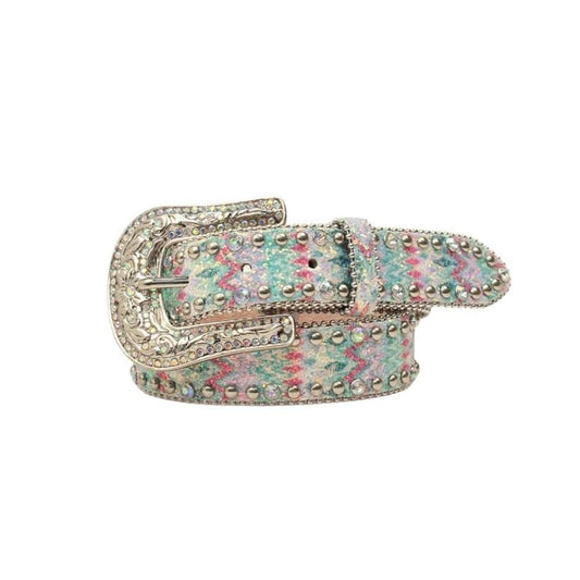 Angel Ranch Girl's Southwest Glitter Belt - Multi