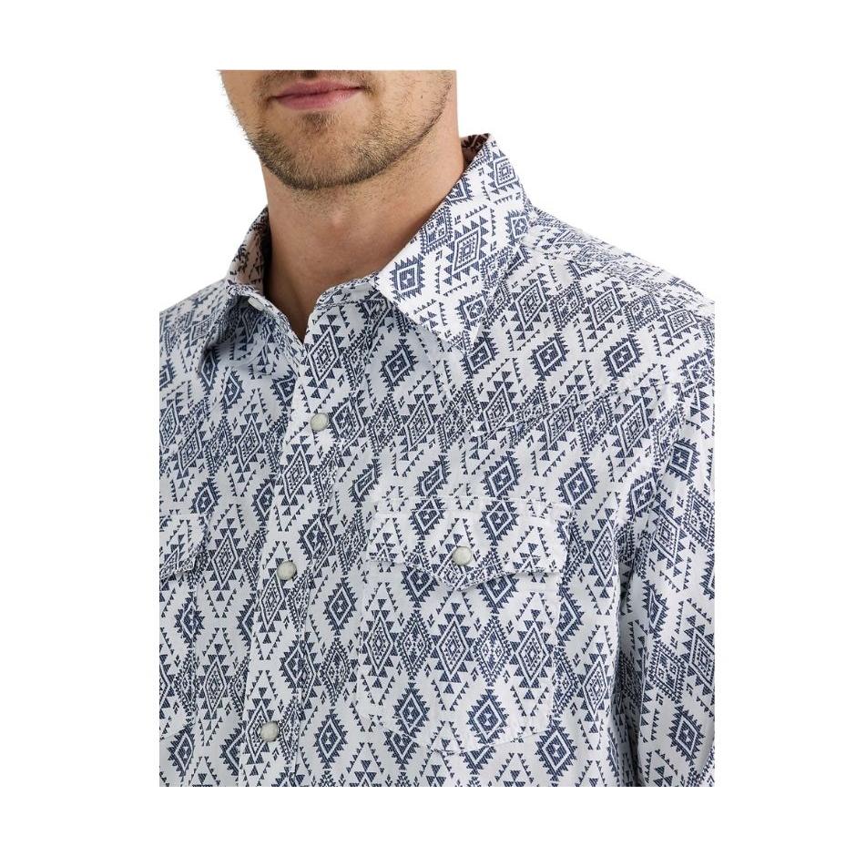 Wrangler Men's Retro Modern Fit Snap Long Sleeve Shirt