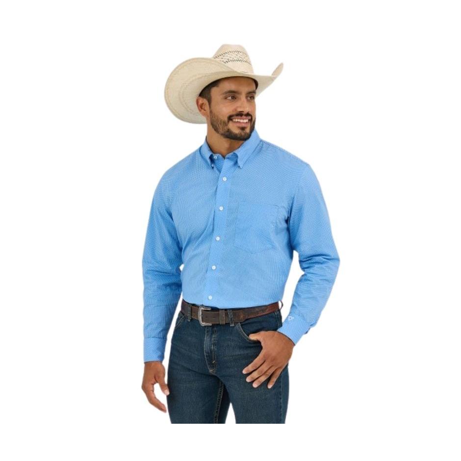 Wrangler Men's Cody Johnson Long Sleeve Shirt - Blue