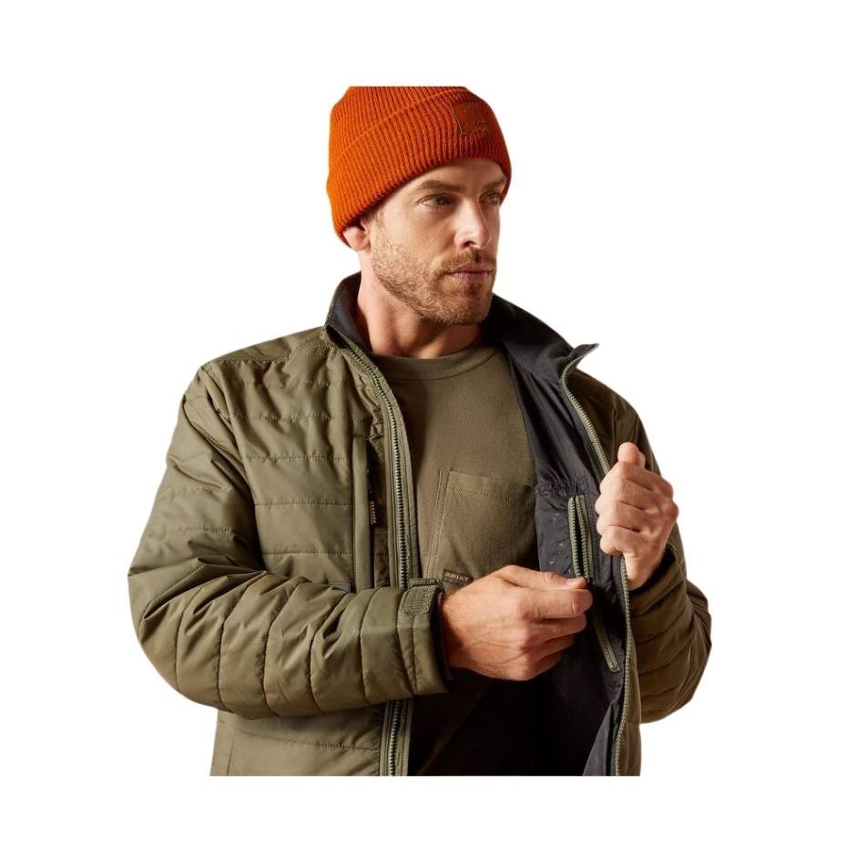 Ariat Men's Rebar Cordura Ripstop Lightweight Insulated Jacket - Green/Beetle