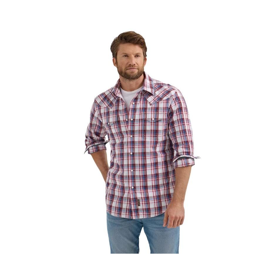Wrangler Men's Retro Premium Modern Fit Long Sleeve Shirt - Multi