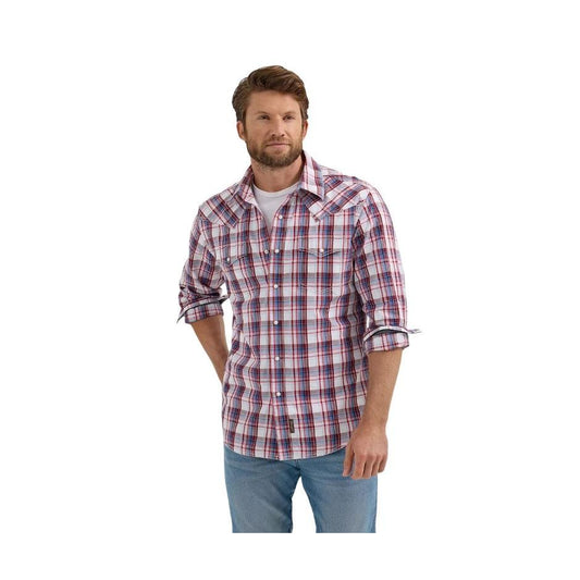 Wrangler Men's Retro Premium Modern Fit Long Sleeve Shirt - Multi