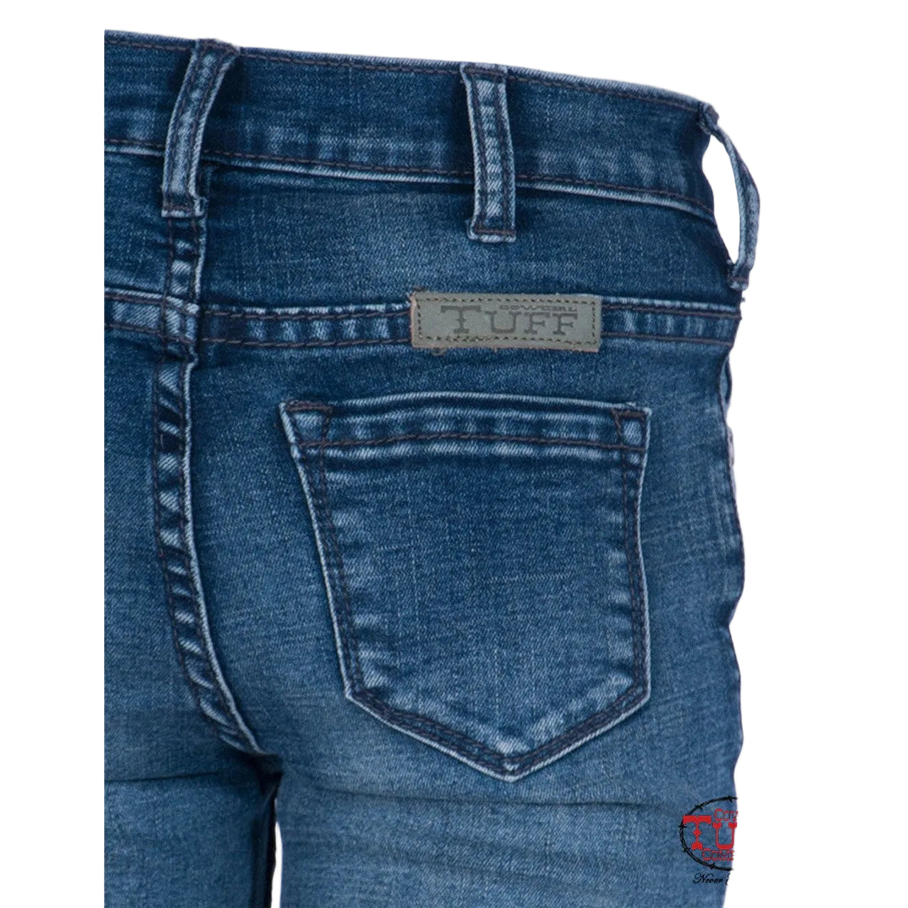 Cowgirl Tuff Girl's Trouser Jeans - Medium Wash
