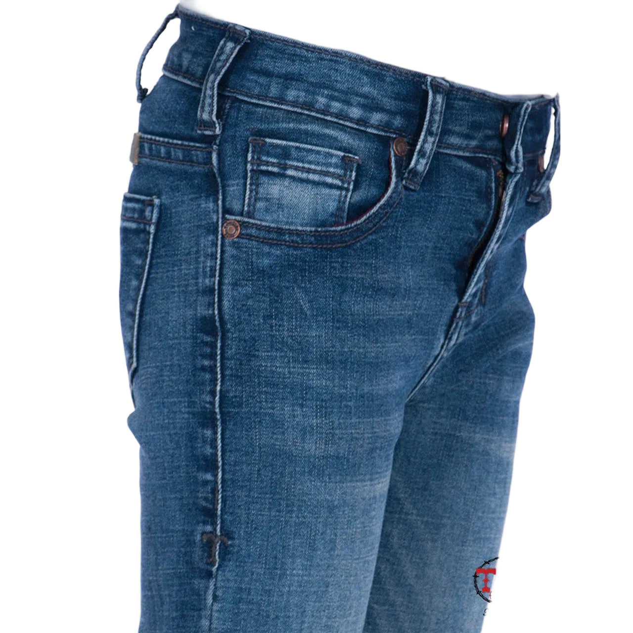 Cowgirl Tuff Girl's Trouser Jeans - Medium Wash