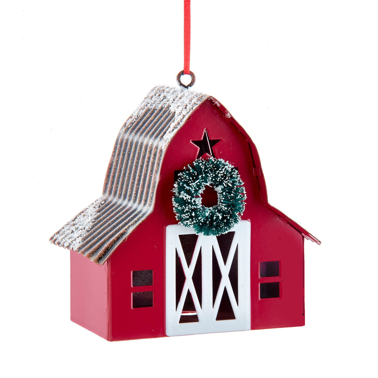 3.75" Metal Barn Ornament