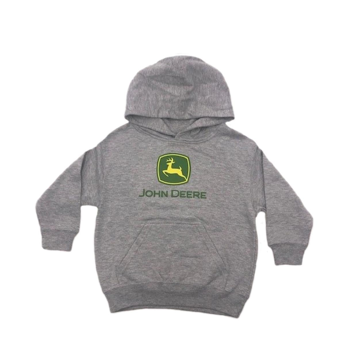 John Deere Youth JD Large Logo Hoodie - Oxford Heather