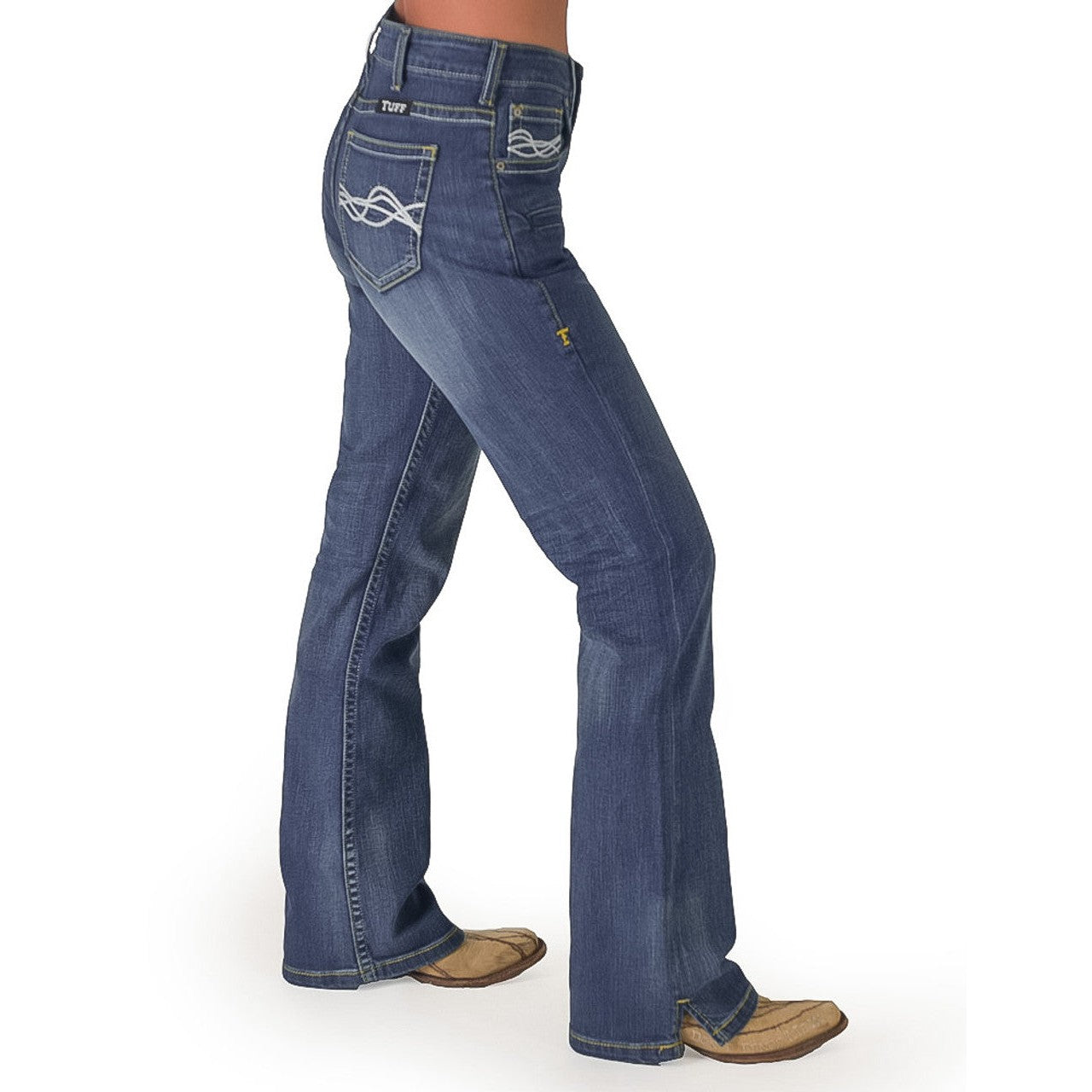 Cowgirl Tuff Women's Don't Fence Me In Jeans - Medium Wash