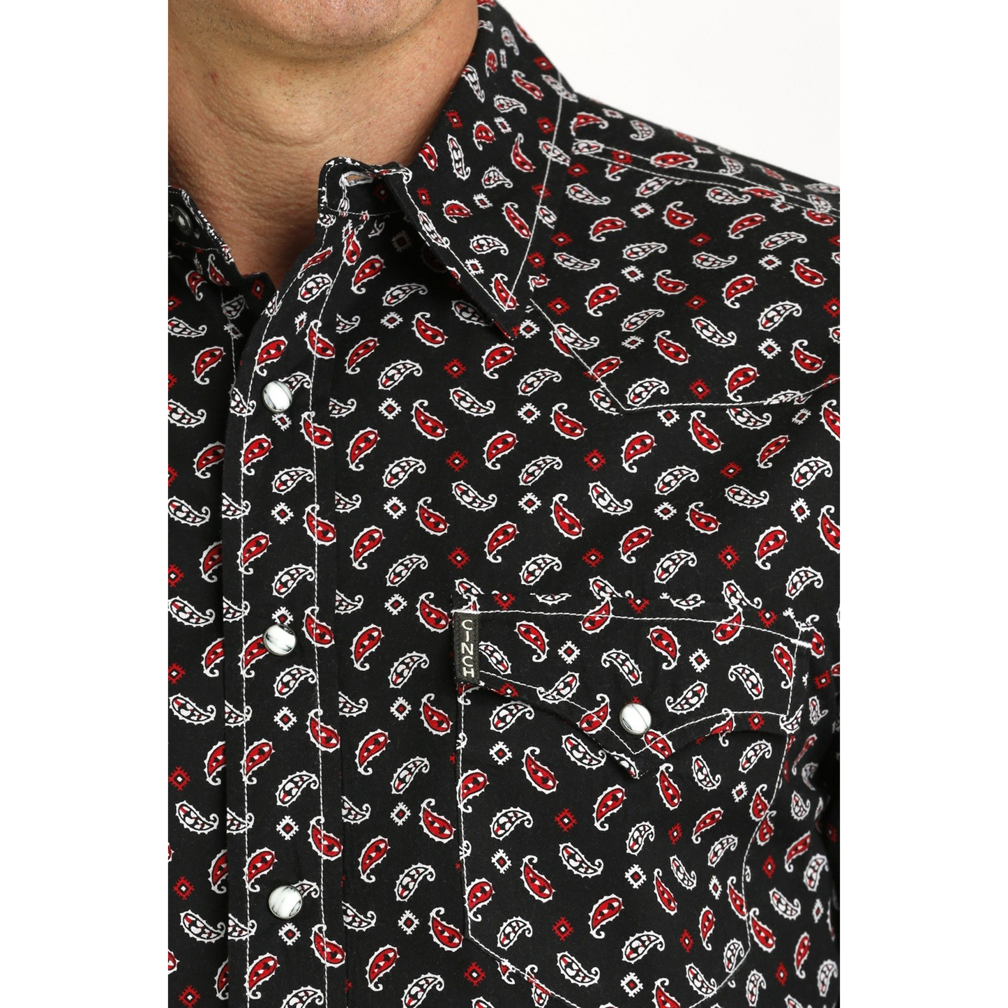 Cinch Men's Long Sleeve Modern Shirt - Black