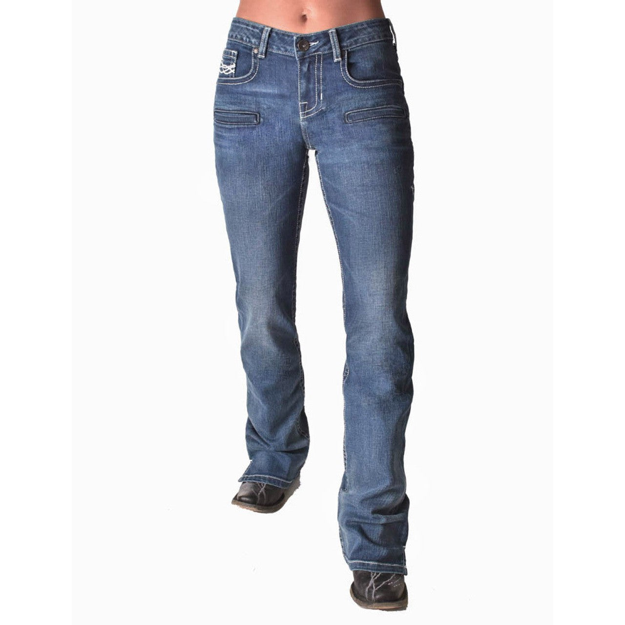 Cowgirl Tuff Women's Legendary Light Jeans - Medium Wash