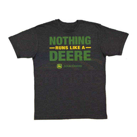 John Deere Nothing Runs Like a Deere Tee Shirt - Black