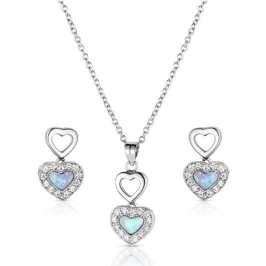 Montana Silversmiths River Lights in Love Jewelry Set