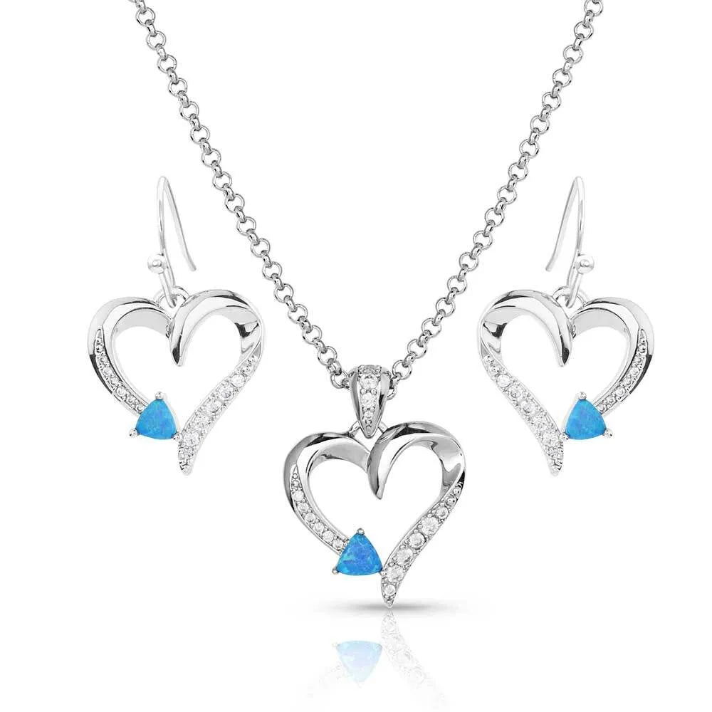 Montana Silversmith Love Everlasting Opal Crystal Jewelry Set
