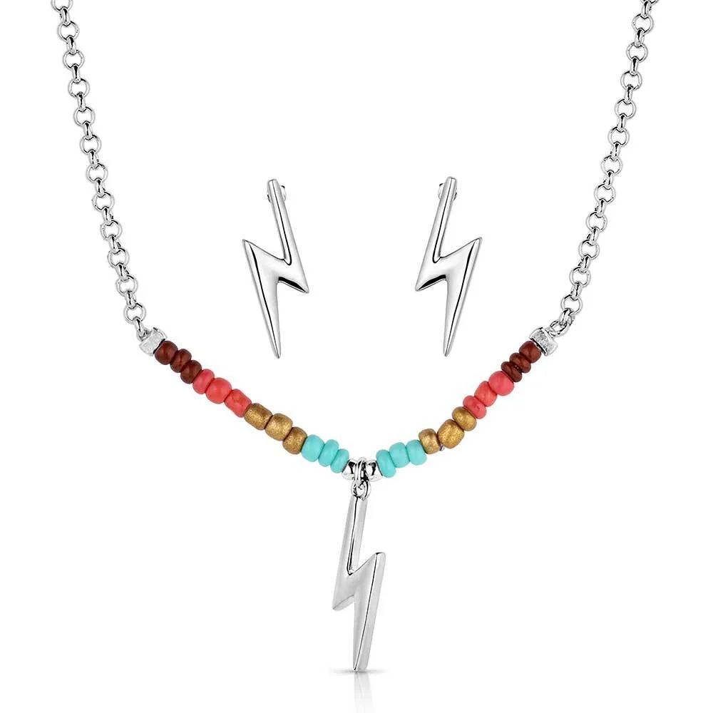 Montana Silversmith Colorstruck Lightning Bolt Beaded Jewelry Set