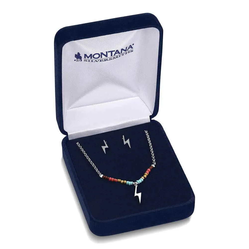 Montana Silversmith Colorstruck Lightning Bolt Beaded Jewelry Set