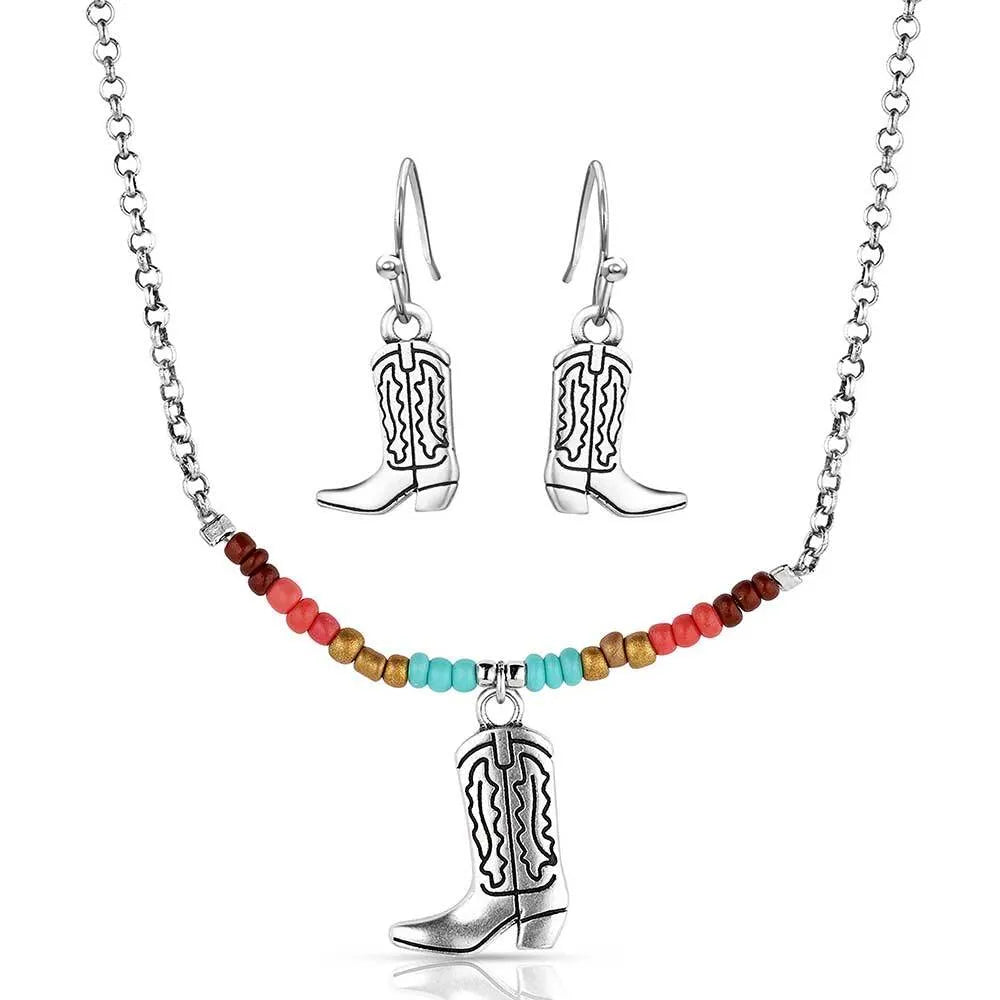 Montana Silversmith Colorstruck Cowboy Boot Beaded Jewelry Set