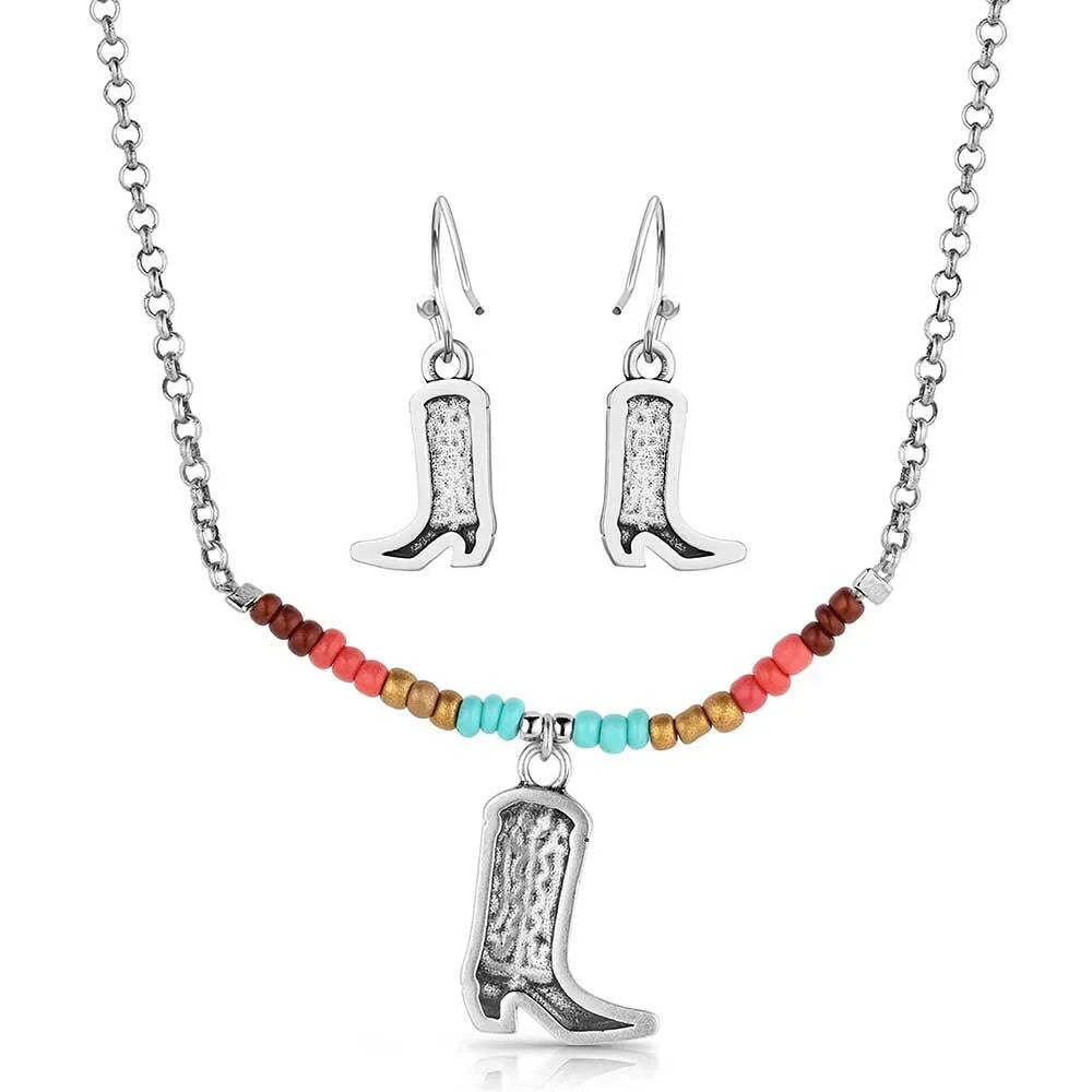 Montana Silversmith Colorstruck Cowboy Boot Beaded Jewelry Set