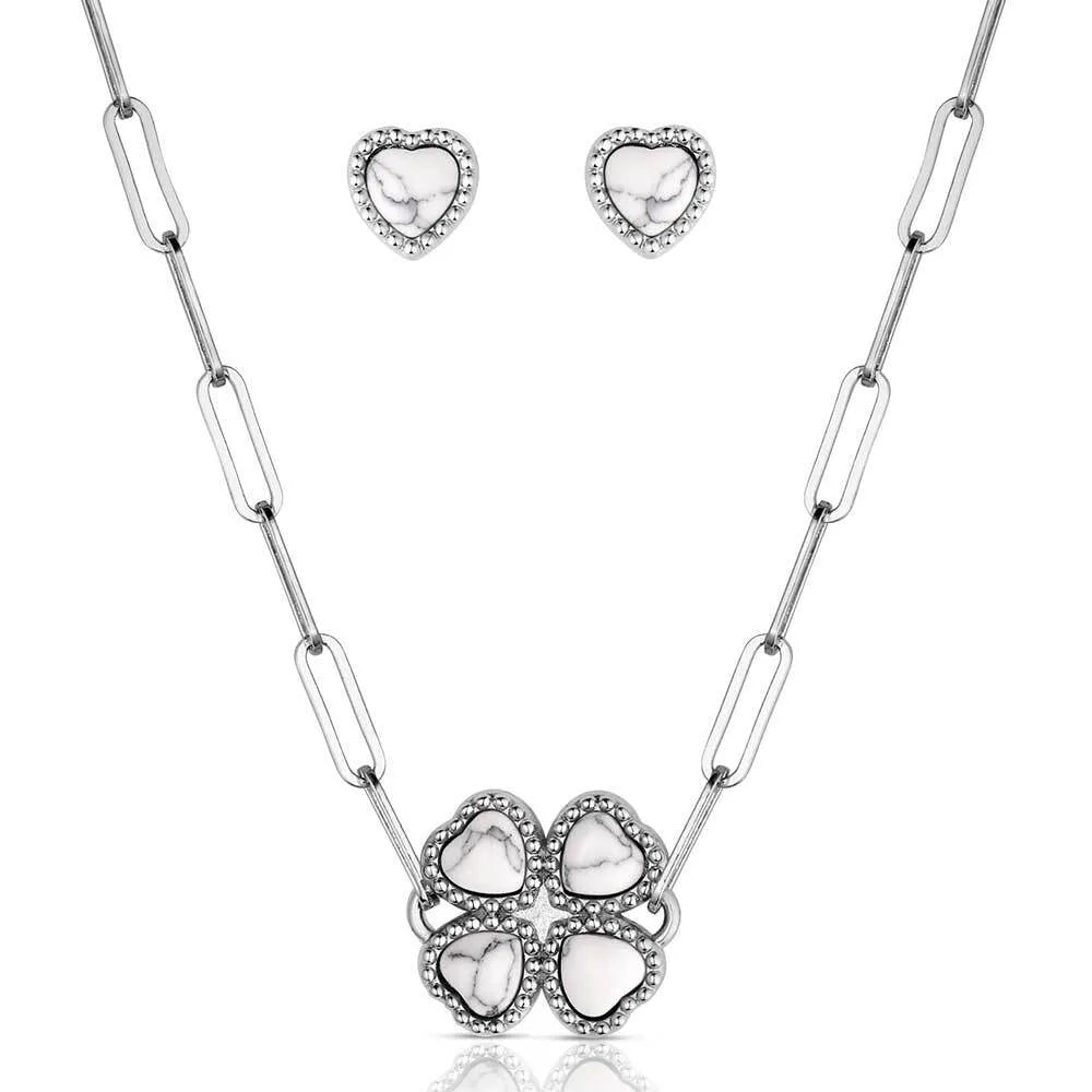 Montana Silversmiths Floral Halo Jewelry Set
