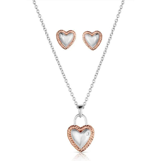 Montana Silversmiths Love You Lots Heart Jewelry Set