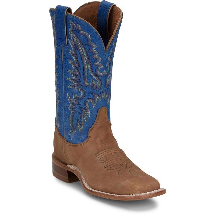 Justin Women's 11" Peyton Western Boot-Distressed Cognac Brown