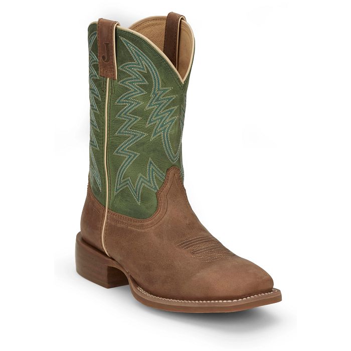 Justin Men's 11" Big Bucks Western Boot - Tan