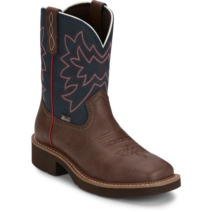 Justin Women's 8" Sunny Western Boot- Brick