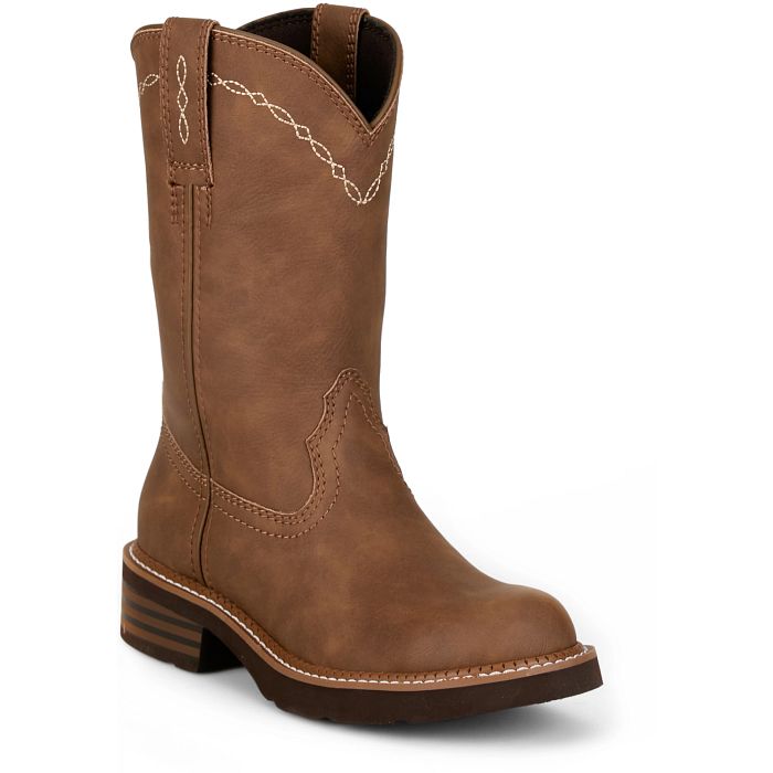 Justin Women's 10"  Lillie Western Boot- Brown