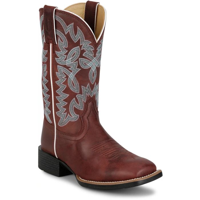 Justin Women's 11"  Ashtyn Western Boot- Mahogany