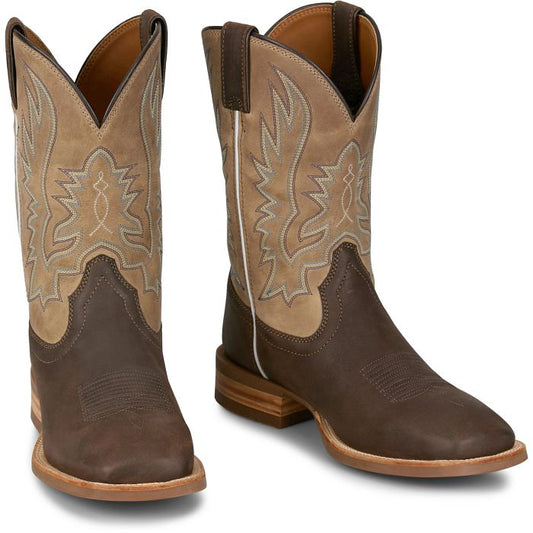 Justin Men's 11" Rustle Western Boot - Grizzly