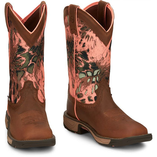 Justin Trekker 11" Women's Waterproof Work Boot - Russet Brown