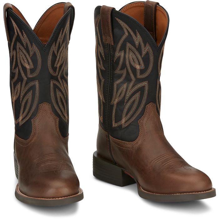 Justin Men's Rewndon 11" Western Boot-Brown