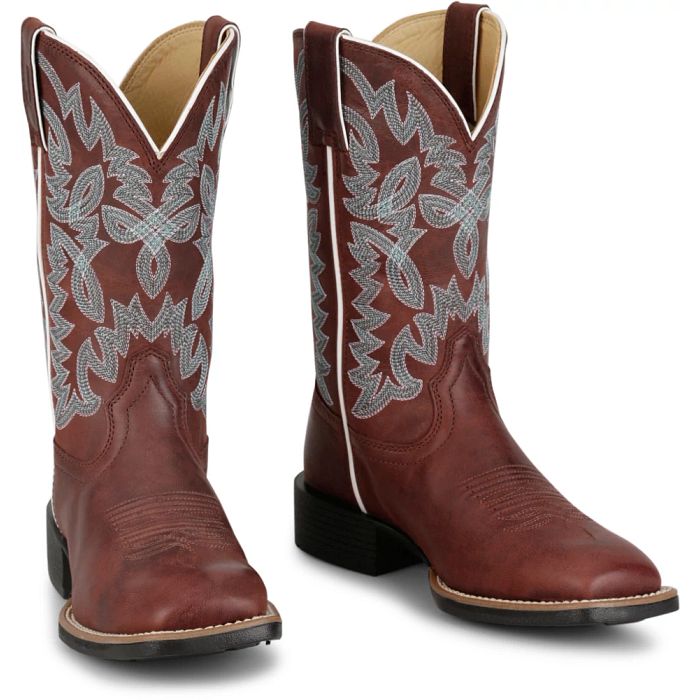 Justin Women's 11"  Ashtyn Western Boot- Mahogany