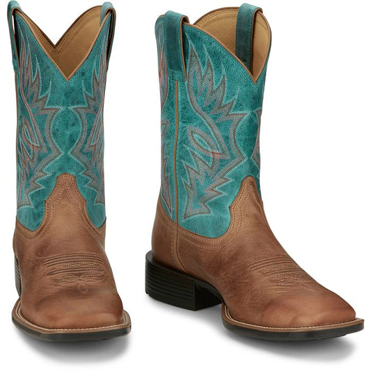 Justin Men's 11" Zeke Western Boot - Peanut
