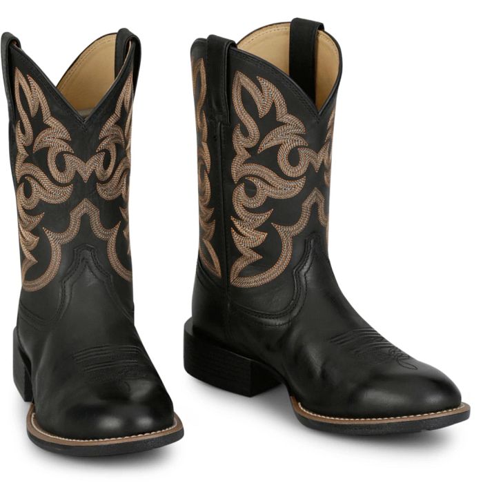 Justin Men's 11" Jasper Western Boot - Black