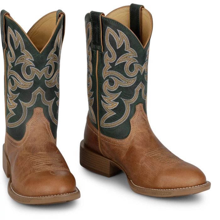 Justin Men's 11" Jasper Western Boot - Chestnut
