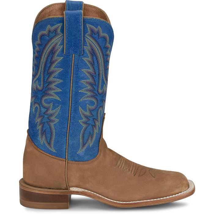 Justin Women's 11" Peyton Western Boot-Distressed Cognac Brown