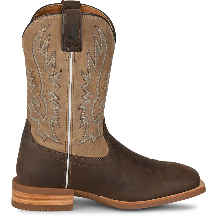 Justin Men's 11" Rustle Western Boot - Grizzly