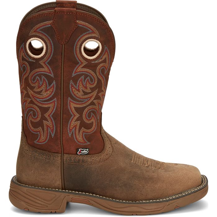 Justin Men's 11" Rush Western Work Boot - Peanut Tan