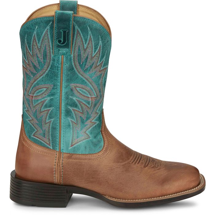 Justin Men's 11" Zeke Western Boot - Peanut