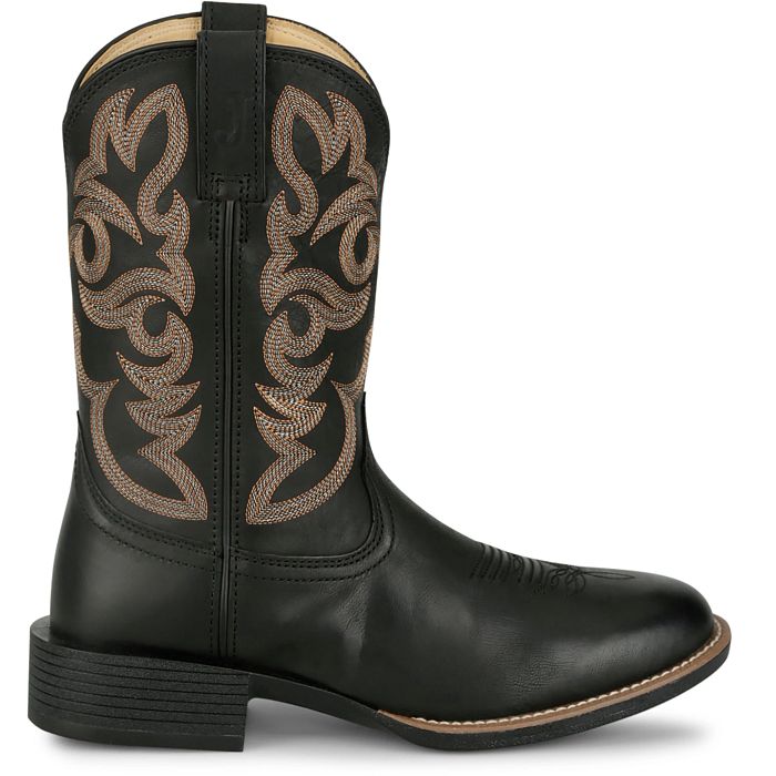 Justin Men's 11" Jasper Western Boot - Black