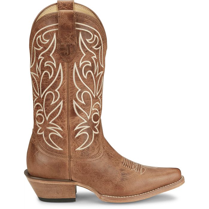 Justin Women's Josephine 12" Western Boot- Dusky Brown