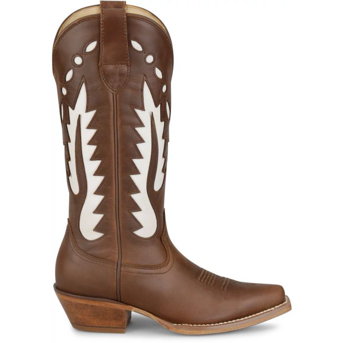Justin Women's Faye 13" Western Boot- Chocolate