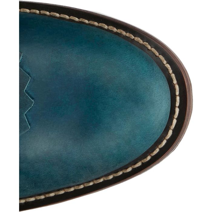 Justin Women's McKean 7" Lace Up Roper Western Boot- Turquoise