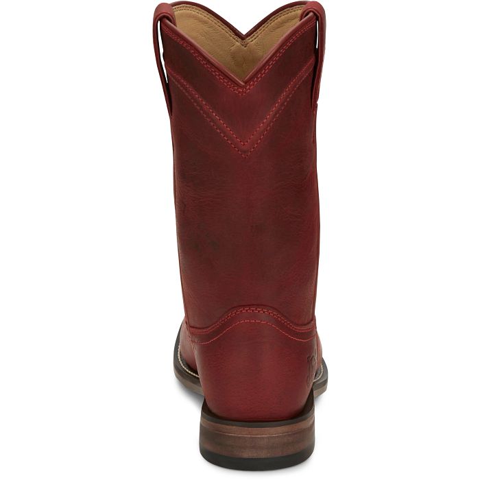 Justin Women's Holland 10" Roper Western Boot- Red