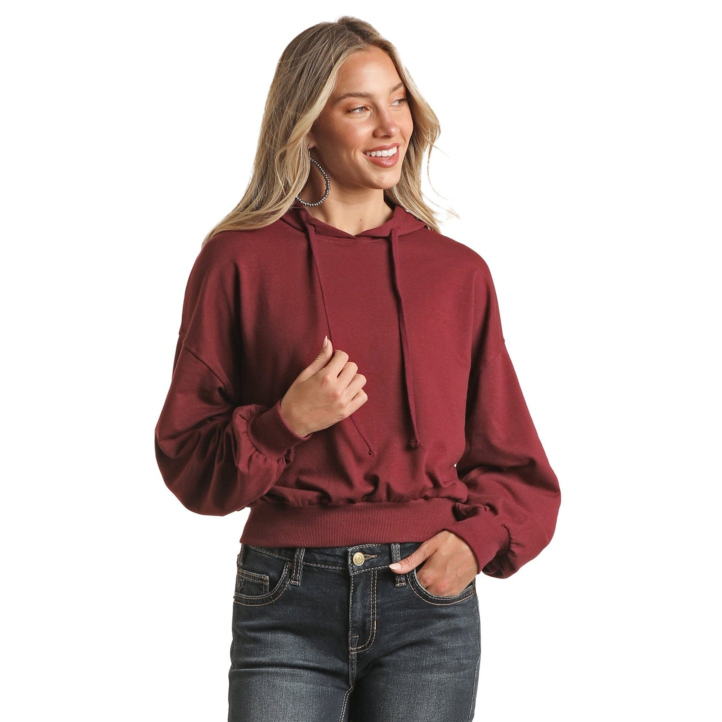Westmoor mfg Red Label Women S Balloon Sleeve Hoodie