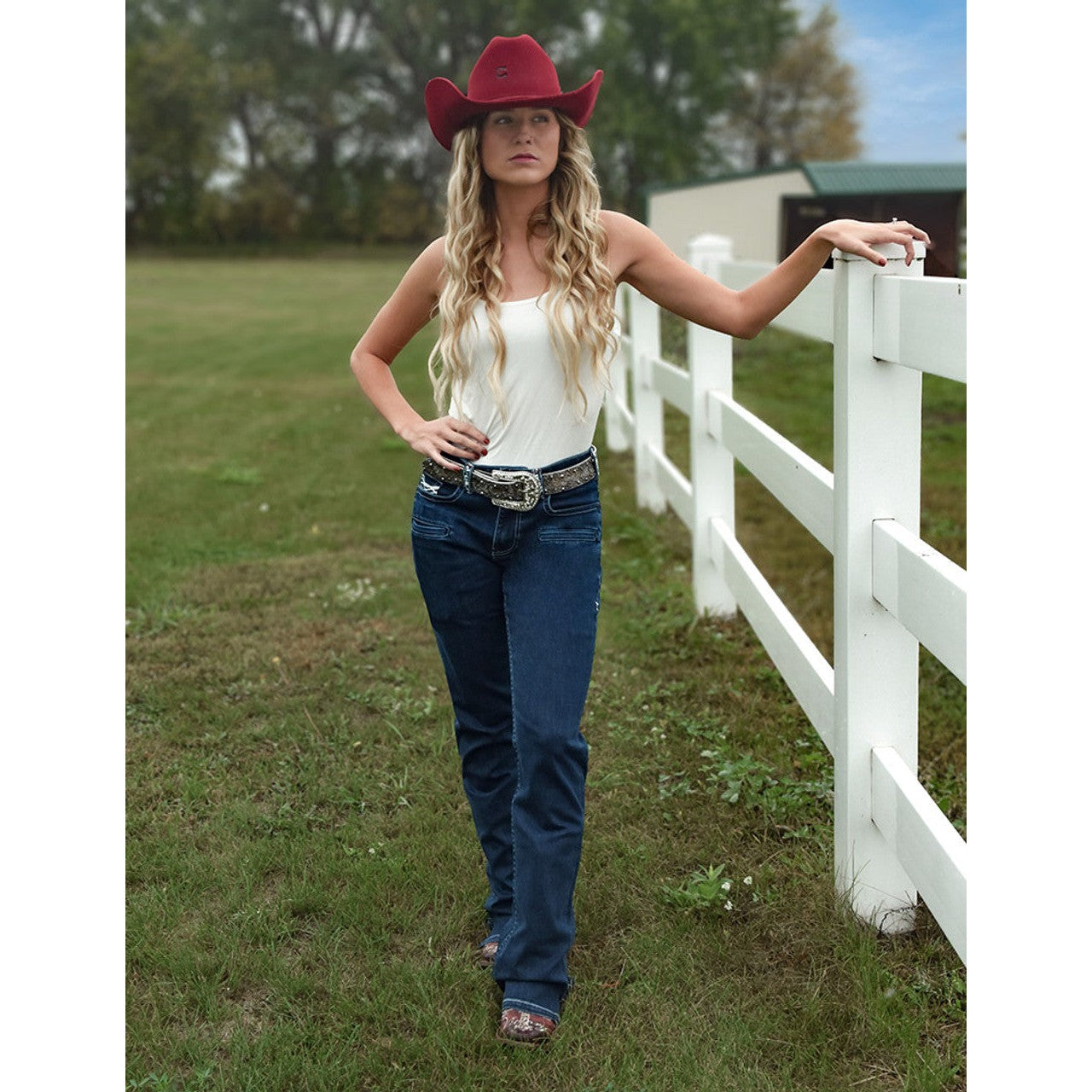 Cowgirl Tuff Women's XOXO Jean - Medium Wash