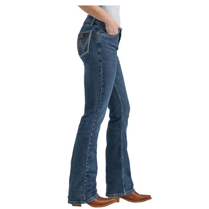 Wrangler Women's FA24 West Retro Mae Bootcut Jean- Kayla