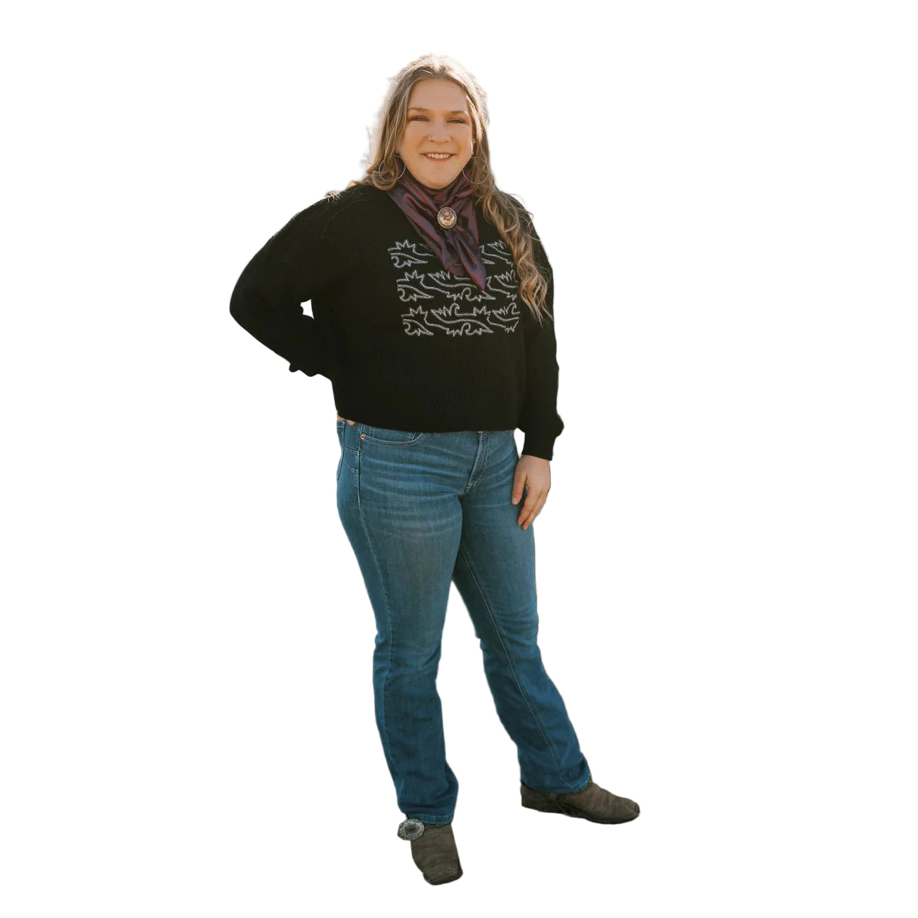 2 Fly Women's That Stitch Nasty Crewneck Sweater - Black