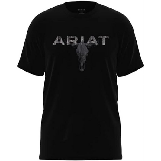 Ariat Boys Streak Skull SS T-Shirt - Black